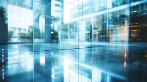 Wallpaper Mural Glass Doors Leading Into Modern Office Building Torontodigital.ca