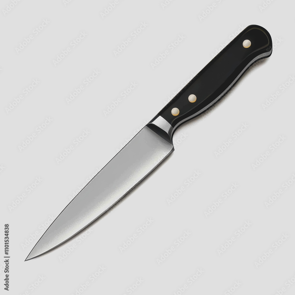 Professional Chef Knife Isolated on a White Background for Culinary Arts, Cooking, and Food Preparation with a Sleek Design and Sharp Blade Professional Chef Knife Isolated on a White Background for Culinary Arts, Cooking, and Food Preparation with a Sleek Design and Sharp Blade