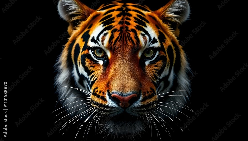 Fototapeta premium white tiger head