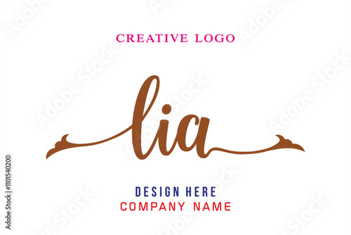 LIA lettering logo is simple, easy to understand and authoritative