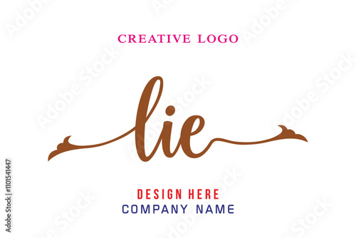 LIE lettering logo is simple, easy to understand and authoritative