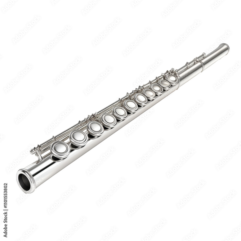 Fototapeta premium flute isolated on white background