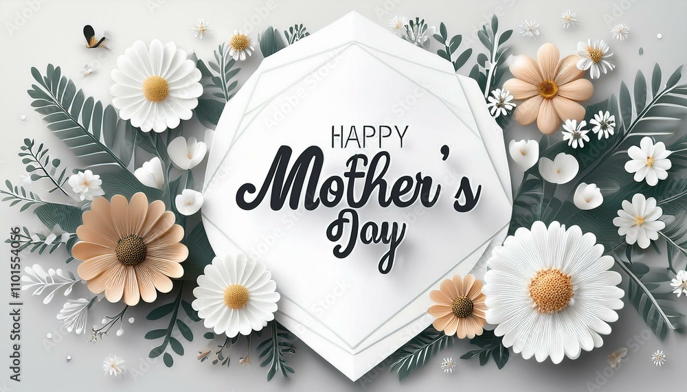 Obraz premium Floral Hugs for the Best Mom Ever