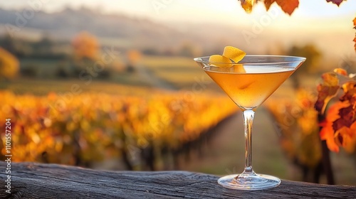  ice cider martini in a vineyard view canadian cocktails photo