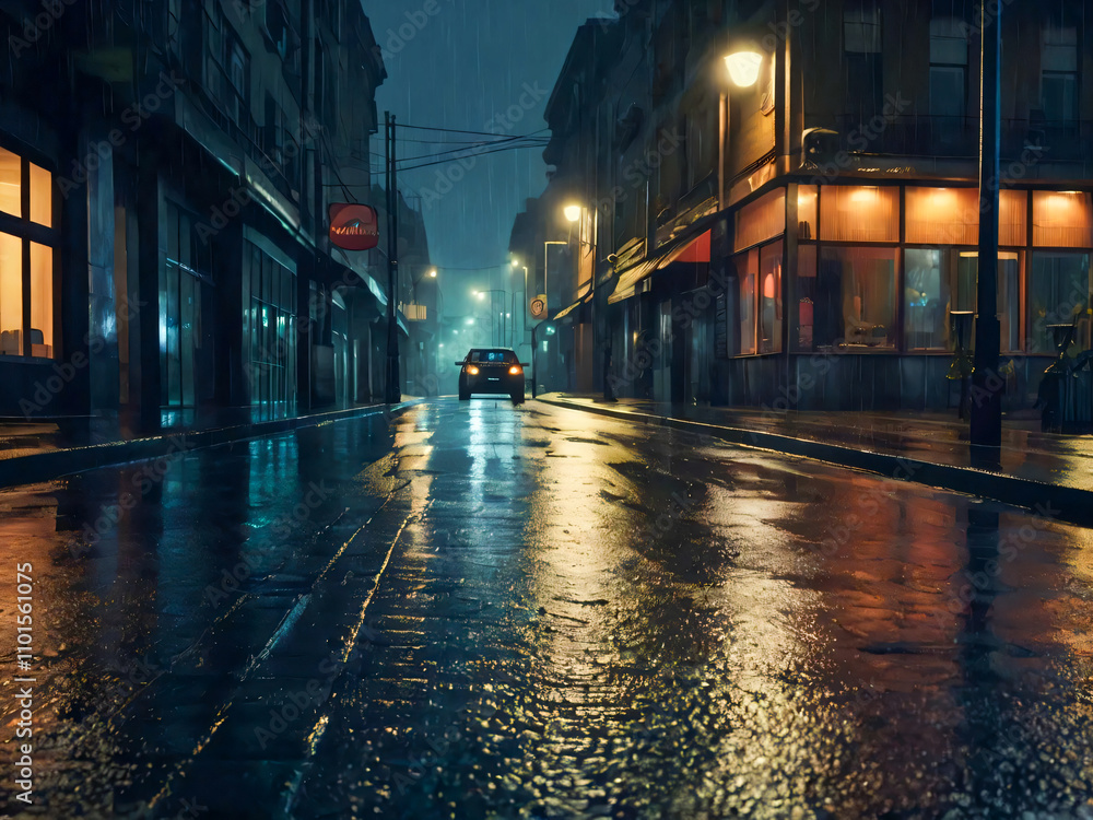 Fototapeta premium street at night