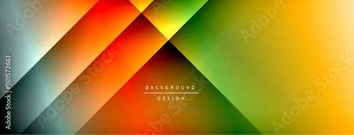 Colorful gradient with lines made of shadow and light. Creative background