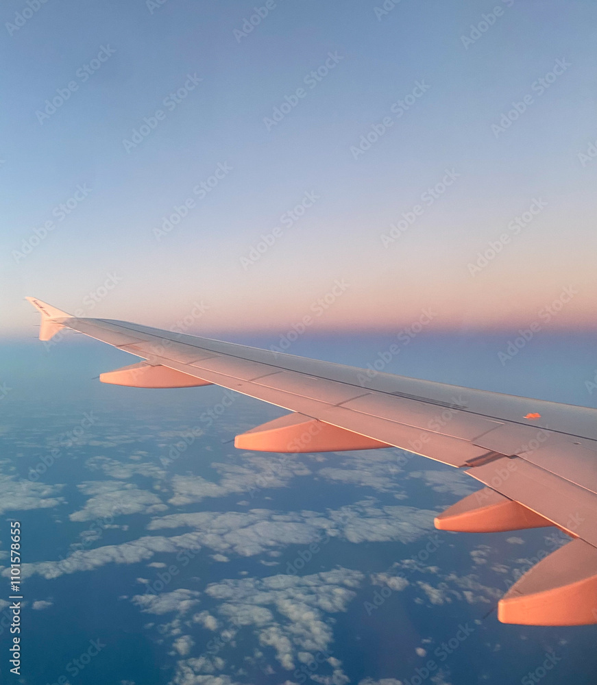 Obraz premium view from airplane window