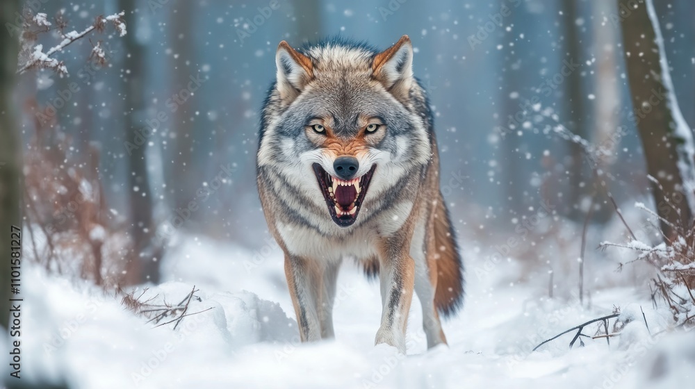 Obraz premium Winter Wolf