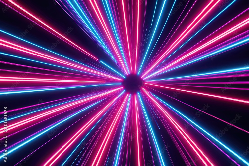Creative 3D Visualization of Bright Neon Strands in an Engaging Digital Communication Concept Creative 3D Visualization of Bright Neon Strands in an Engaging Digital Communication Concept