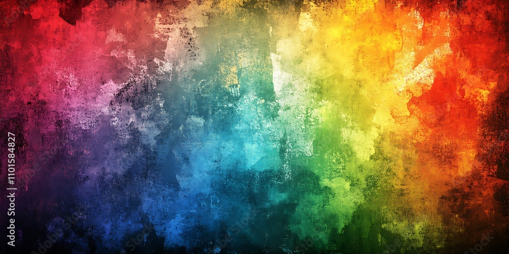 Obraz premium Abstract rainbow watercolor texture background.