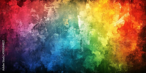 Abstract rainbow watercolor texture background.