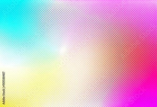 Abstract colorful halftone gradient background