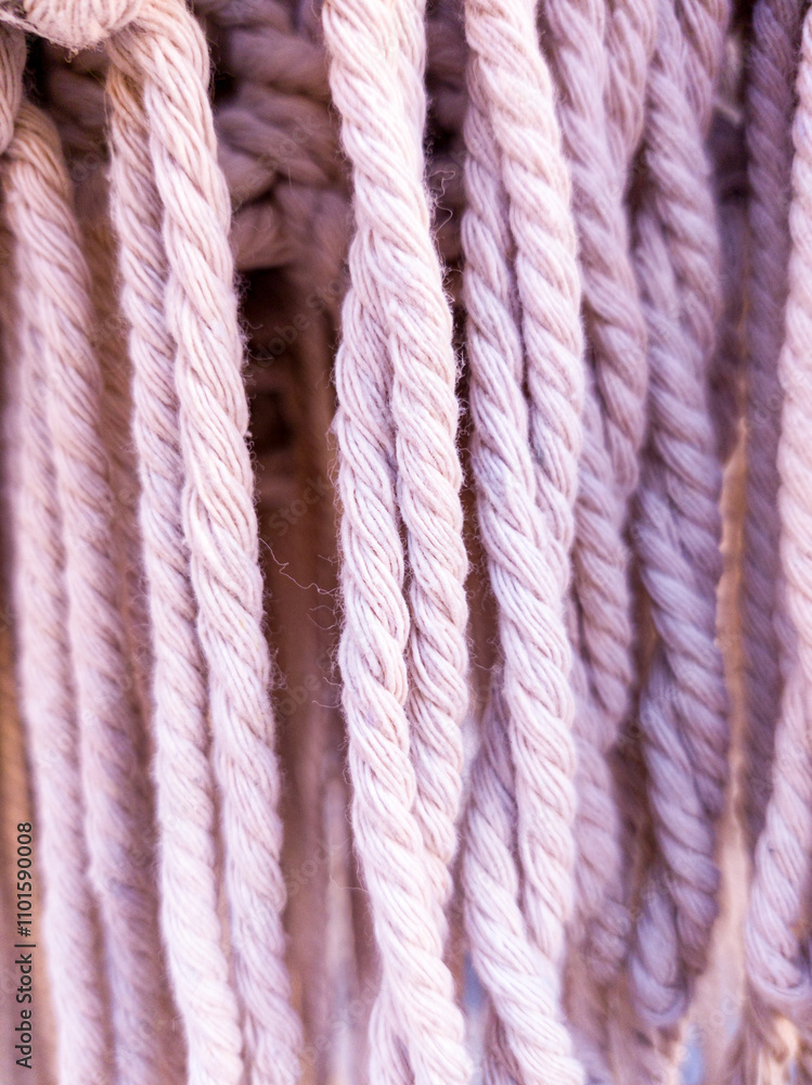 Abstract texture of knitted rope