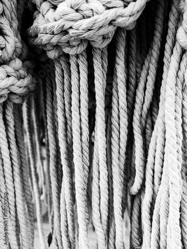 Obraz na płótnie Abstract texture of knitted rope w salonie