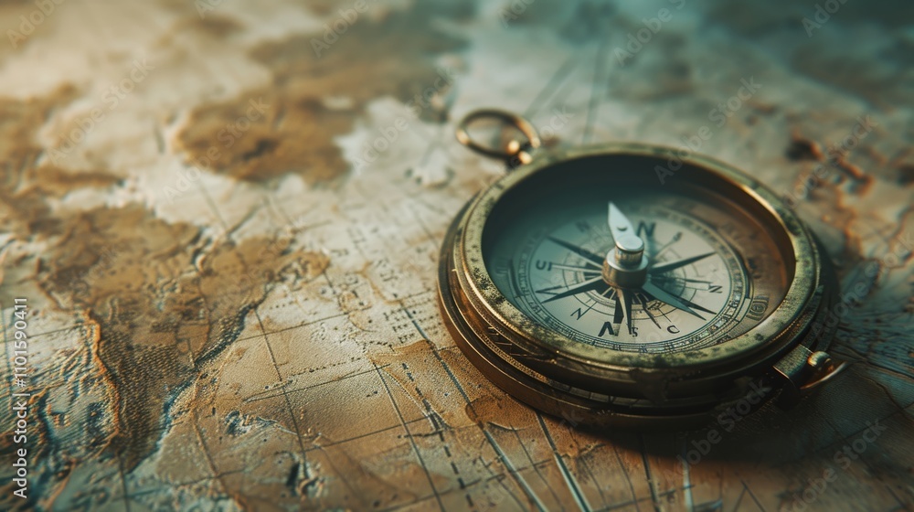 A brass compass rests on an antique map, evoking themes of exploration and adventure. The aged paper and compass suggest historical journeys and navigational discovery. A brass compass rests on an antique map, evoking themes of exploration and adventure. The aged paper and compass suggest historical journeys and navigational discovery.