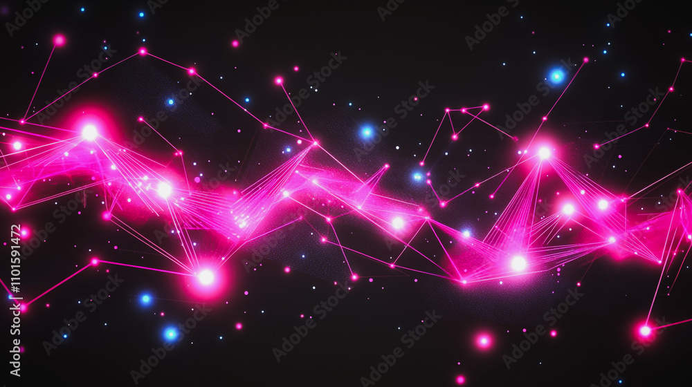 Abstract business connection of lines from nodes It is connected to endless nodes and represents the innovation of communication in the network. Abstract business connection of lines from nodes It is connected to endless nodes and represents the innovation of communication in the network.