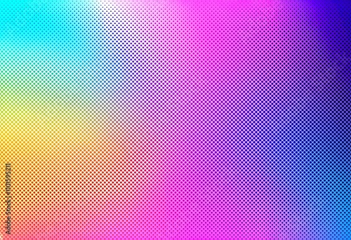 Abstract colorful halftone gradient background