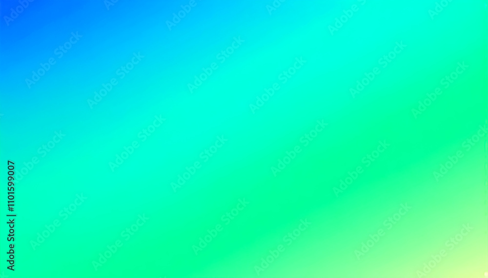 Vibrant gradient blend of blue and green hues creating a serene digital atmosphere