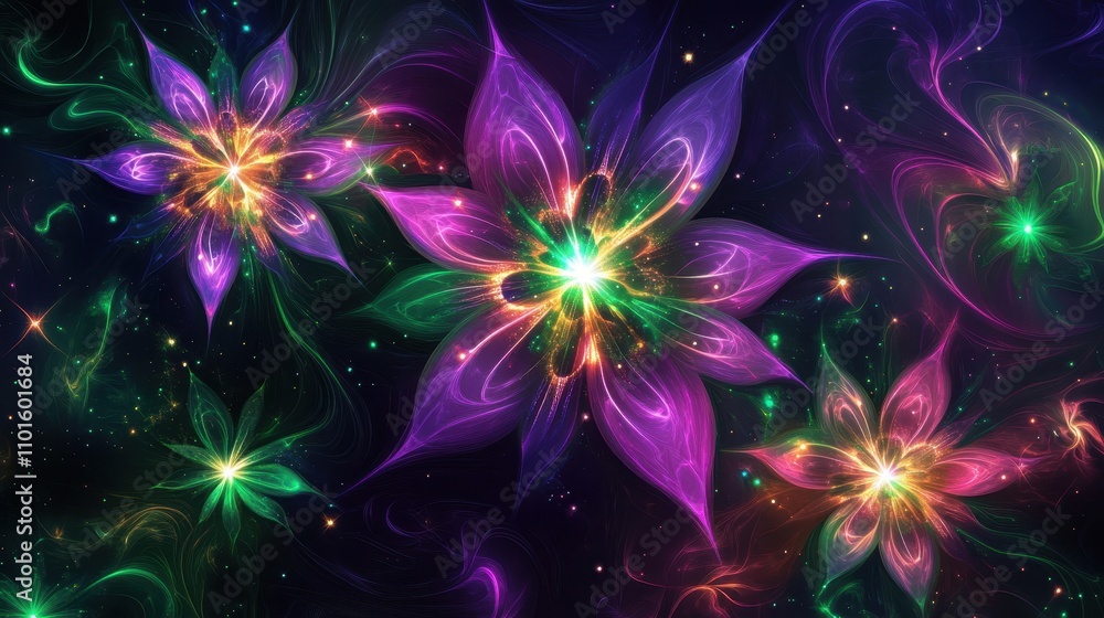 Starry wallpaper with glowing clusters in a deep cosmic textured background Starry wallpaper with glowing clusters in a deep cosmic textured background