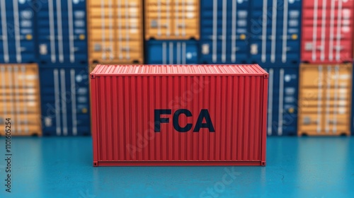 Freight transportation action fca contract in shipping yard industry overview urban environment in-depth analysis photo