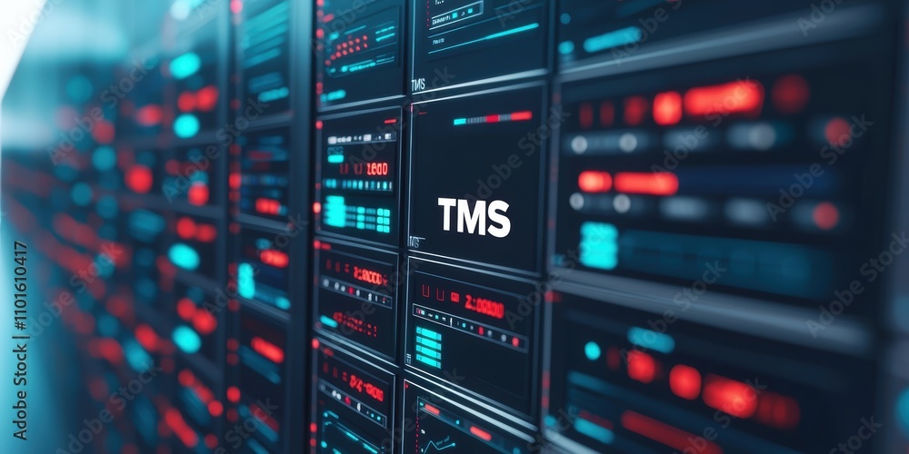 Obraz premium Transport management system dashboard overview technology environment data visualization digital analysis