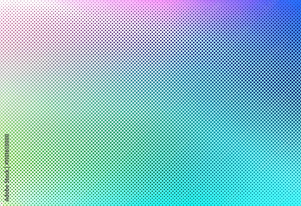 Abstract colorful halftone gradient background