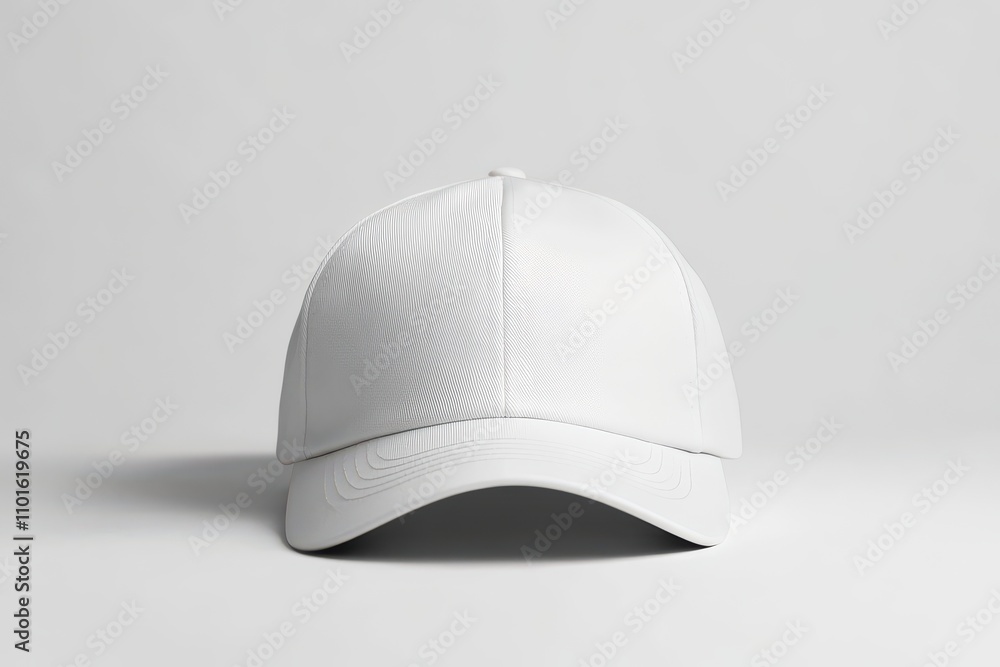 White baseball cap isolated on white background White baseball cap isolated on white background