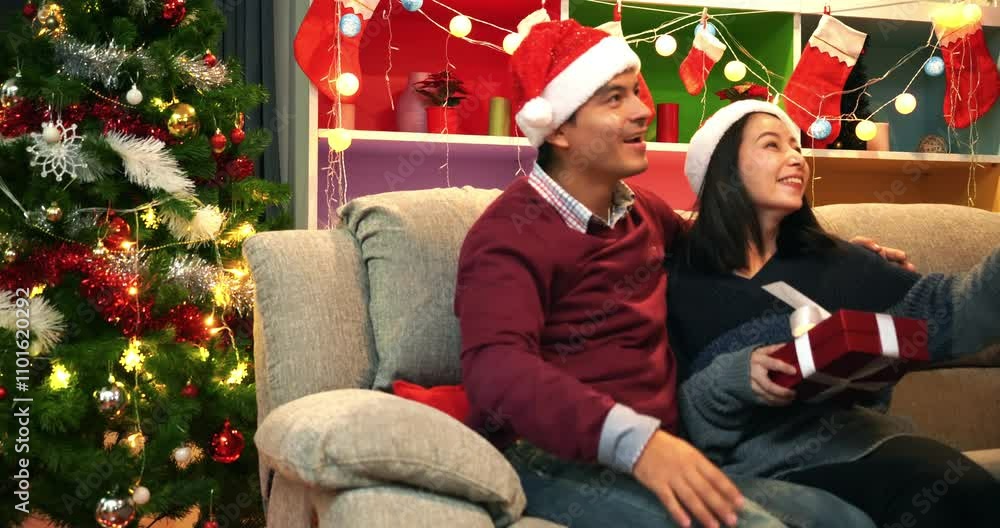 Happy family having enjoy Christmas party Happy family having enjoy Christmas party