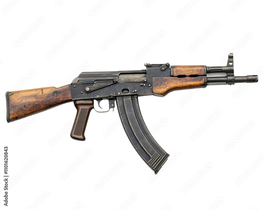 A rifle gun isolated on white transparent background A rifle gun isolated on white transparent background