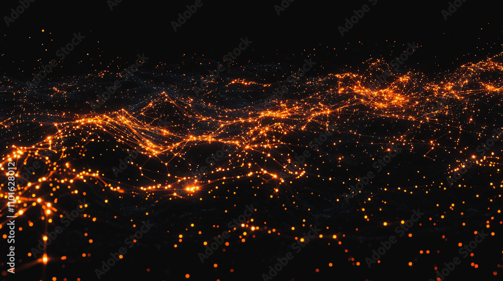 Fototapeta premium abstract professional business team people innovation connection of line from nail node to node on map background , networking concept