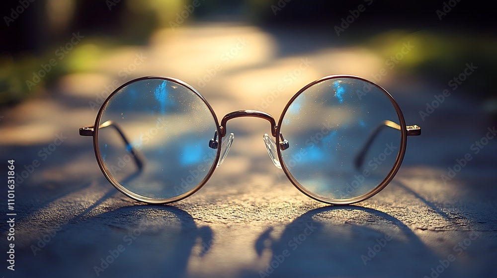 Glasses on path Glasses on path
