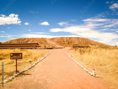 Road with White Stones Leading to the 