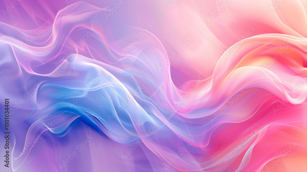Fototapeta premium Abstract light background with a soft gradient and smooth motion effect.
