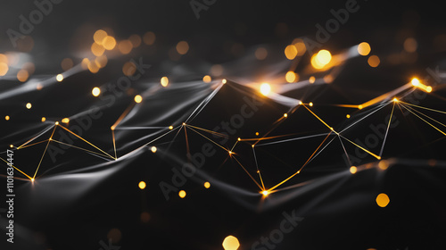 Abstract digital background electromagnetic wave background Innovation digital wave background information technology background The background is the background. gradient wave digital wave banner