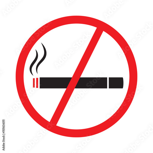 no smocking icon vector, no tobacco day, stop smocking day design, no cigarette, smocking kills, danger, vector illustration on transparent background