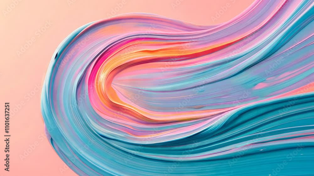 A vibrant and abstract swirl of pastel colors A vibrant and abstract swirl of pastel colors
