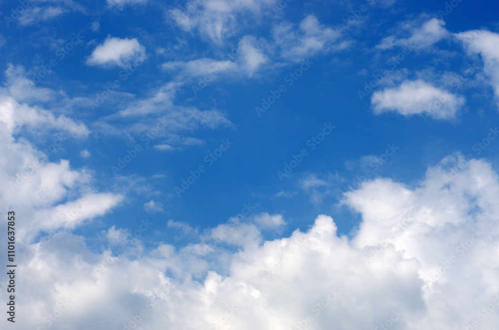 White clouds in blue sky White clouds in blue sky
