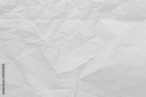 White crumpled paper for background image