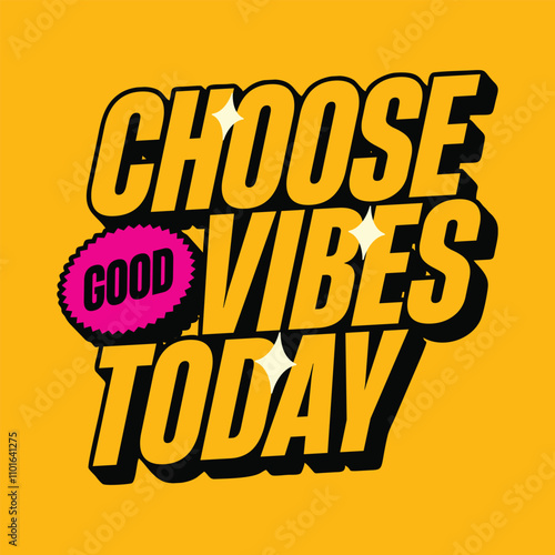 Choose good vibes streetwear illustration