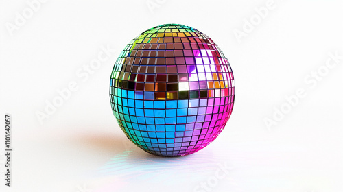 disco ball isolated on white