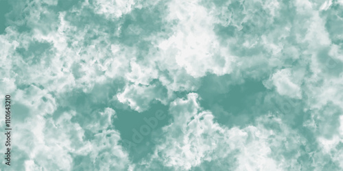 Painting abstract monochrome Hand drawn wet background in vintage style. Seamless Aqua Organic  Textile. Turquoise background reminiscent of cement wall texture with old grunge