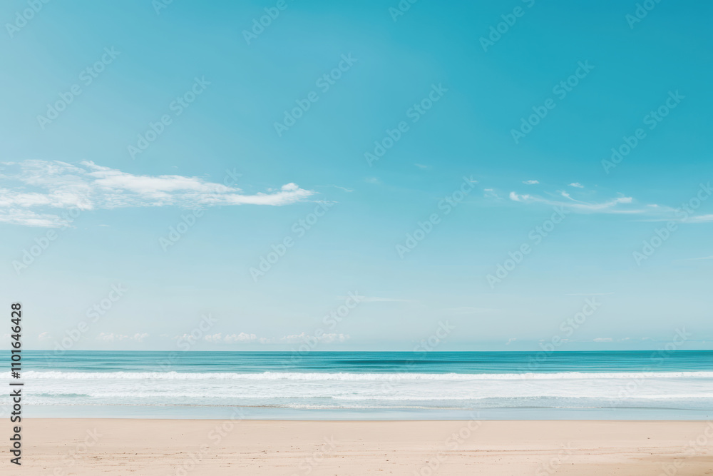 Calm sea and soft sky in minimalist tones, creating a serene and relaxing coastal atmosphere. Calm sea and soft sky in minimalist tones, creating a serene and relaxing coastal atmosphere.