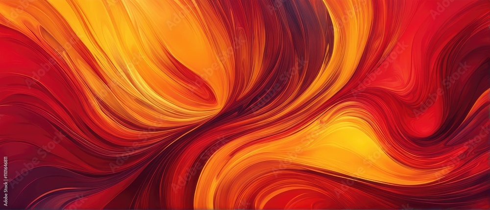 Vibrant Abstract Art with Fiery Swirls and Dynamic Flow of Warm Colors Vibrant Abstract Art with Fiery Swirls and Dynamic Flow of Warm Colors