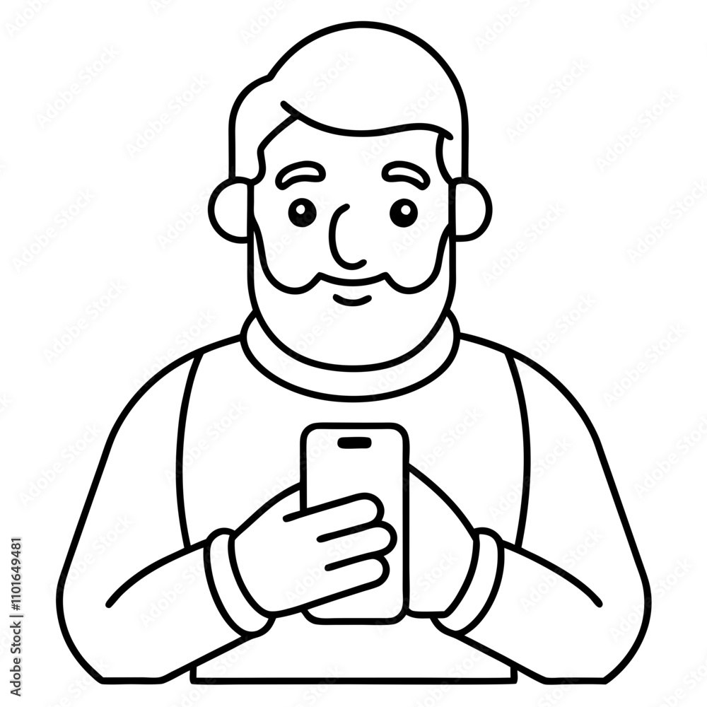 internet and smartphone addiction cartoon illustration internet and smartphone addiction cartoon illustration