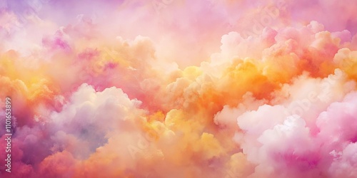 Dreamlike Pastel Cloudscape A Serene and Colorful Aerial View