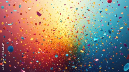 Pride Flag Colors Blending into a Glow