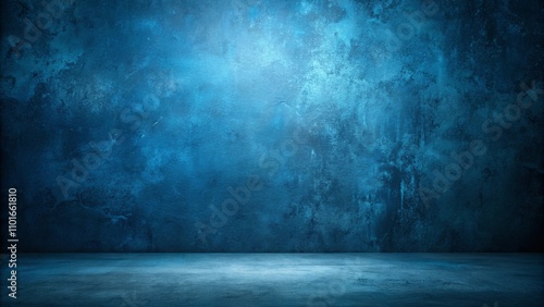 Moody Blue Studio Backdrop Textured Wall and Floor for Product Displays