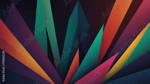 Wallpaper Mural A series of dynamic, angled shapes that cut through a gradient backdrop. Abstract Background/Wallpaper Torontodigital.ca