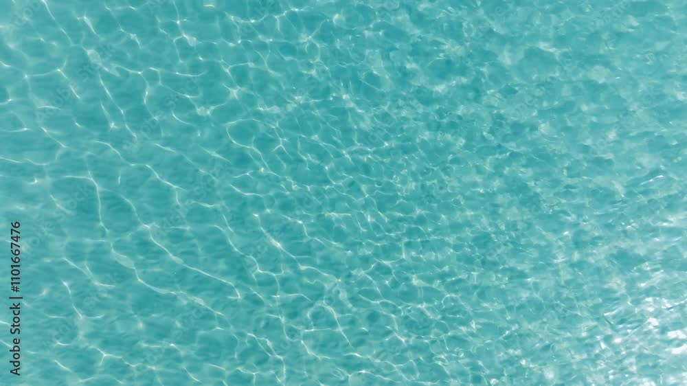 Aerial drone view of turquoise beach water paradise island, crystal clear ocean Aerial drone view of turquoise beach water paradise island, crystal clear ocean