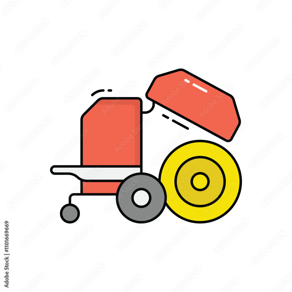Baler vector icon Baler vector icon